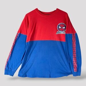 Universal Studios Marvel Spider-Man‎ Spirit Jersey Adult Large Red Long Sleeve